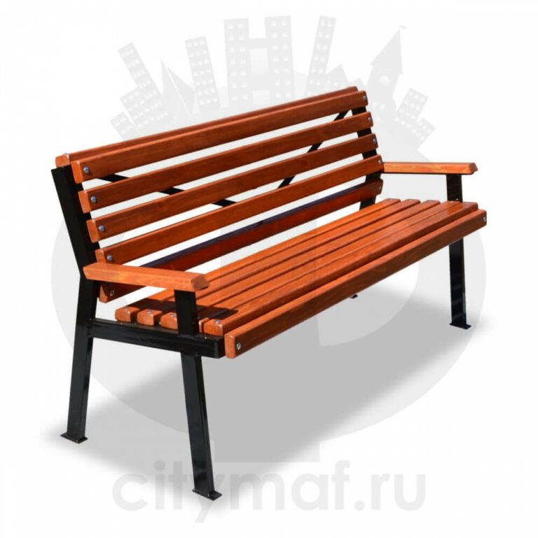 Скамейка с подлокотниками «Модерн» купить в Калининграде