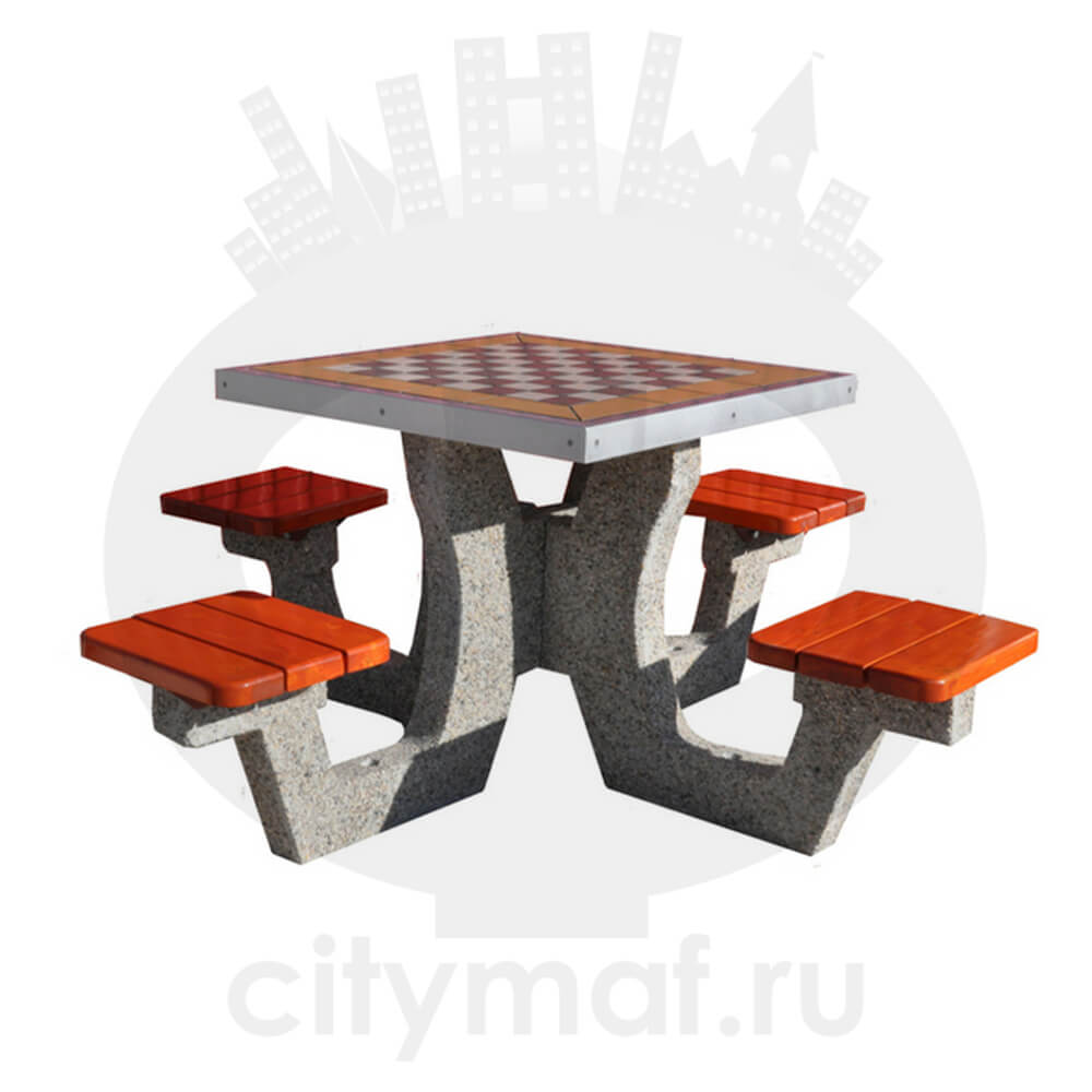 Бетонный шахматный стол 505