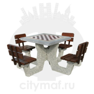 Бетонный шахматный стол 513
