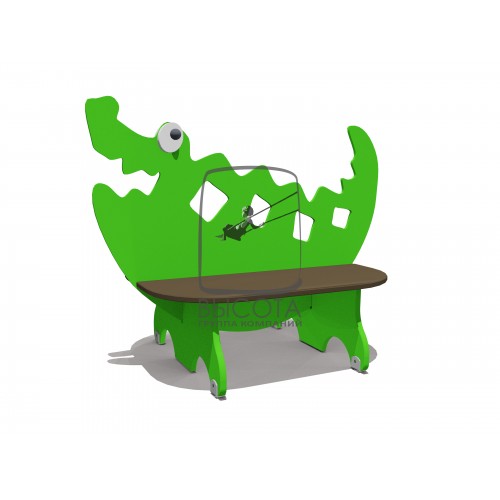 ВСТ 5792 Скамейка детская «Крокодил»