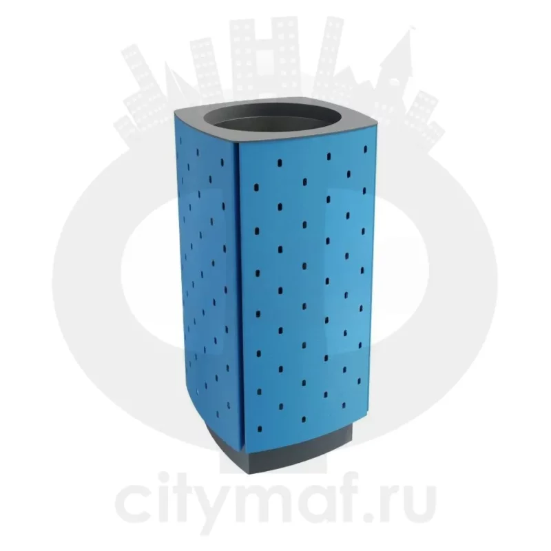 Урна стальная «Стеллар» квадратная